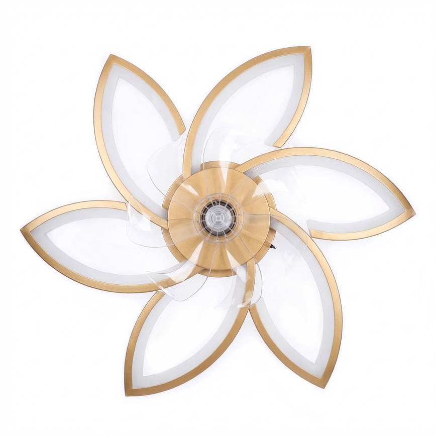 Brilagi - Ventilateur de plafond LED dimmable LED/34W/230V 3000-6500K Ø 78 cm doré + télécommande