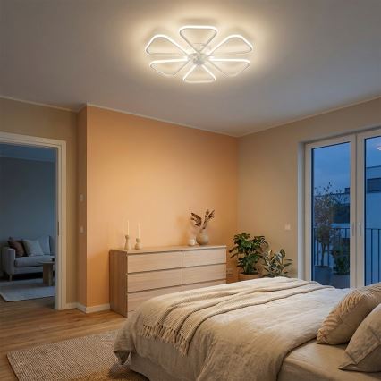 Brilagi - Ventilateur de plafond LED dimmable 38 W/230 V 3000–6500 K Ø 76 cm blanc + télécommande