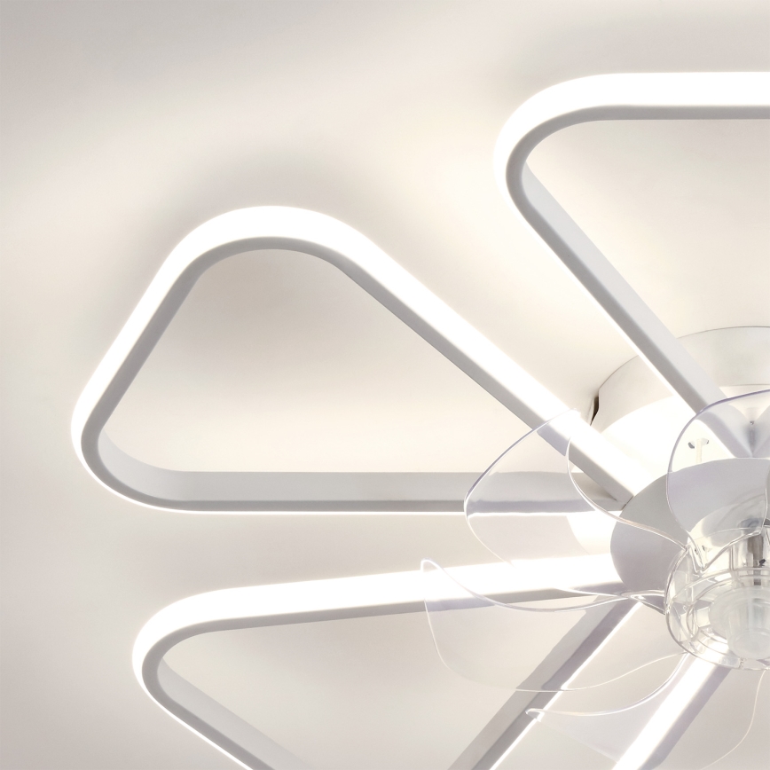 Brilagi - Ventilateur de plafond LED dimmable 38 W/230 V 3000–6500 K Ø 76 cm blanc + télécommande