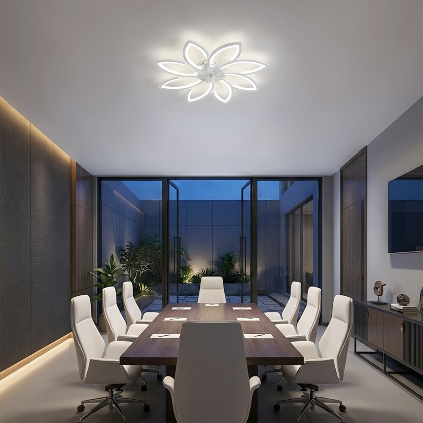 Brilagi - Ventilateur de plafond LED à intensité réglable LED/43W/230V 3000-6500K Ø 90 cm blanc + télécommande