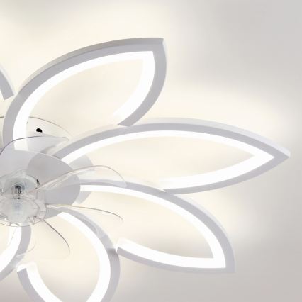 Brilagi - Ventilateur de plafond LED à intensité réglable LED/43W/230V 3000-6500K Ø 90 cm blanc + télécommande