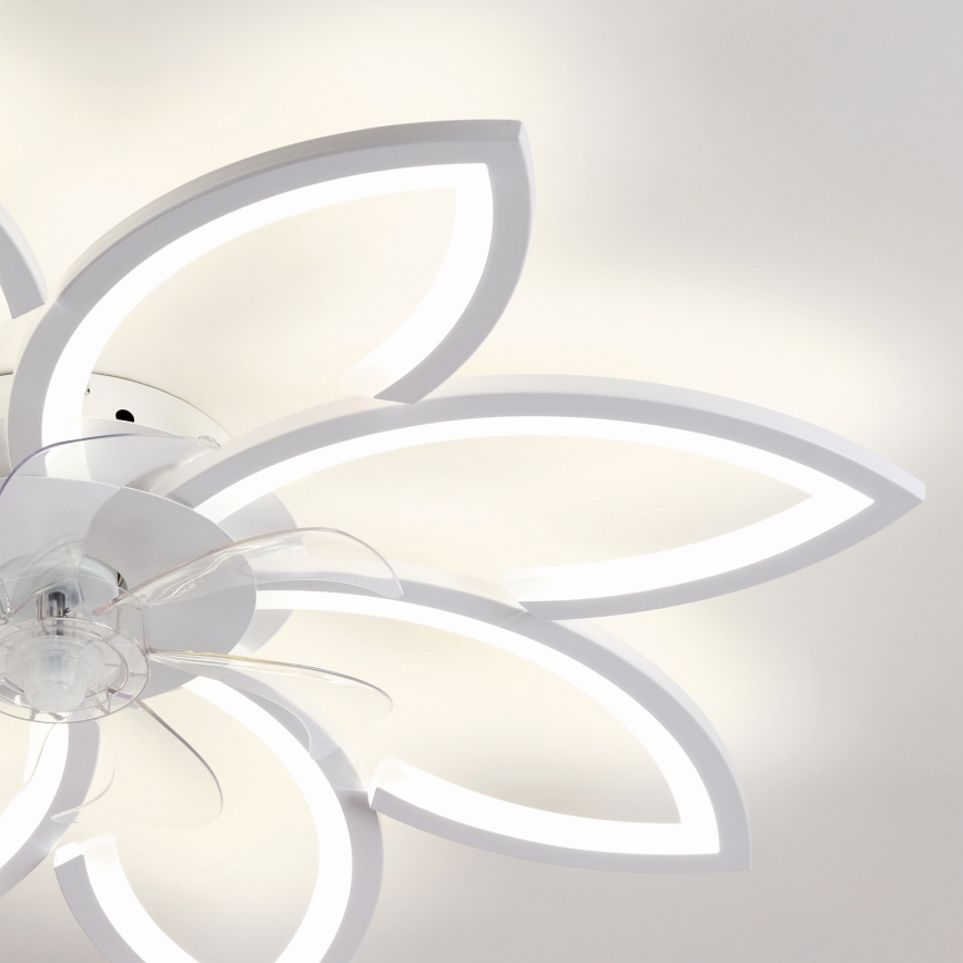 Brilagi - Ventilateur de plafond LED à intensité réglable LED/43W/230V 3000-6500K Ø 90 cm blanc + télécommande