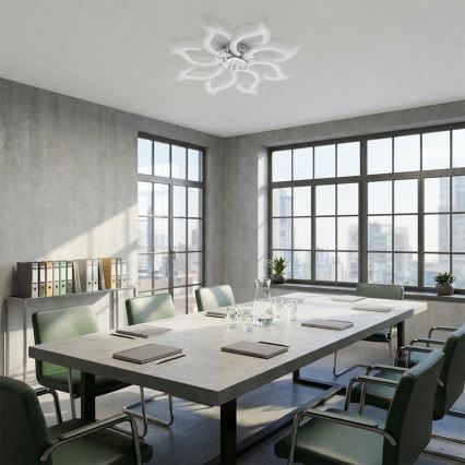 Brilagi - Ventilateur de plafond LED dimmable LED/44W/230V Ø 90 cm blanc + télécommande