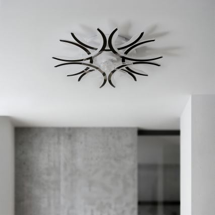 Brilagi - Ventilateur de plafond LED à intensité variable LED/70W/230V Ø 76 cm noir + télécommande
