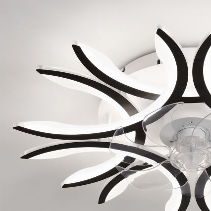 Brilagi - Ventilateur de plafond LED à intensité variable LED/70W/230V Ø 76 cm noir + télécommande