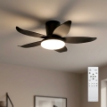 Brilagi - Ventilateur de plafond LED dimmable LED/32W/230V 3000-6500K Ø 95 cm noir + télécommande