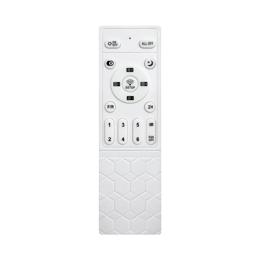 Brilagi - Ventilateur de plafond LED dimmable LED/34W/230V 3000-6500K diam. 132 cm noir/marron + télécommande