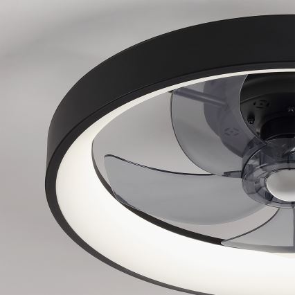 Brilagi - Ventilateur de plafond LED à intensité variable LED/34W/230V diam. 50 cm noir + télécommande