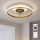 Brilagi - Ventilateur de plafond LED dimmable LED/66W/230V 3000-6500K Ø 55 cm blanc/doré + télécommande