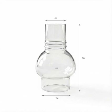 Brilagi - Verre de rechange pour lampe à pétrole MERLIN