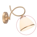 Brilagi - Verre de rechange pour lampe murale et lustre FRED à culot E27 Ø 13,5 cm crème/doré