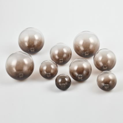 Brilagi - Verre de remplacement pour lustre, applique murale et lampe MISTEL, MILLA Ø 10 cm, marron fumé