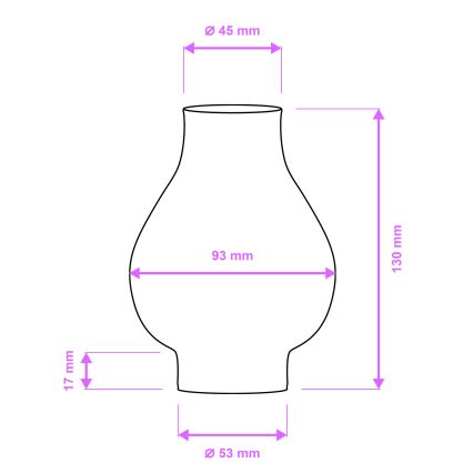 Brilagi - Verre de rechange pour lustre et applique murale ROATA, VELA, RUSTIC, QUEEN, TIMONA E14 blanc