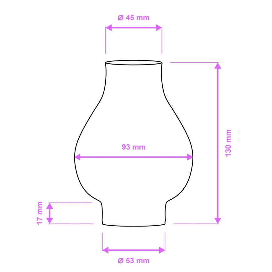 Brilagi - Verre de rechange pour lustre et applique murale ROATA, VELA, RUSTIC, QUEEN, TIMONA E14 blanc