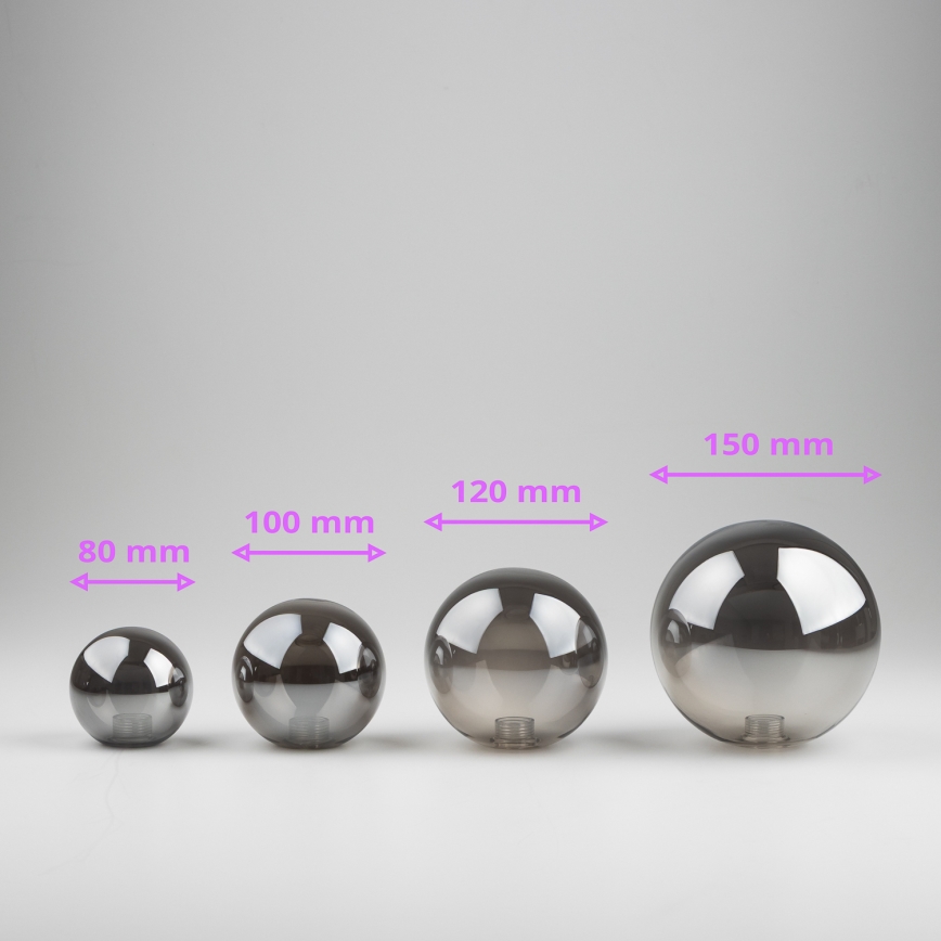 Brilagi - Verre de rechange pour suspension, applique murale et lampe MISTEL, MILLA d. 12 cm fumé