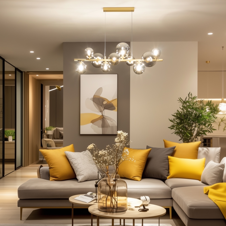 Brilagi - Verre de rechange pour suspension, applique murale et lampe MISTEL, MILLA d. 8 cm fumé