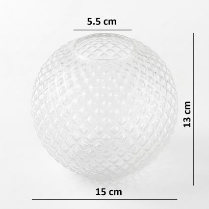 Brilagi - Verre de rechange universel STELLA E27 Ø 15 cm, transparent/doré