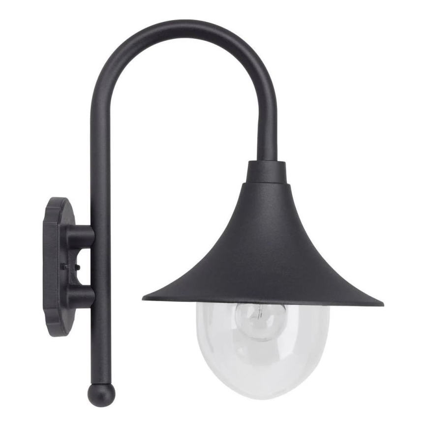 Brilliant - Applique murale extérieure BERNA 1xE27/60W/230V IP44 noir