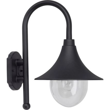 Brilliant - Applique murale extérieure BERNA 1xE27/60W/230V IP44 noir