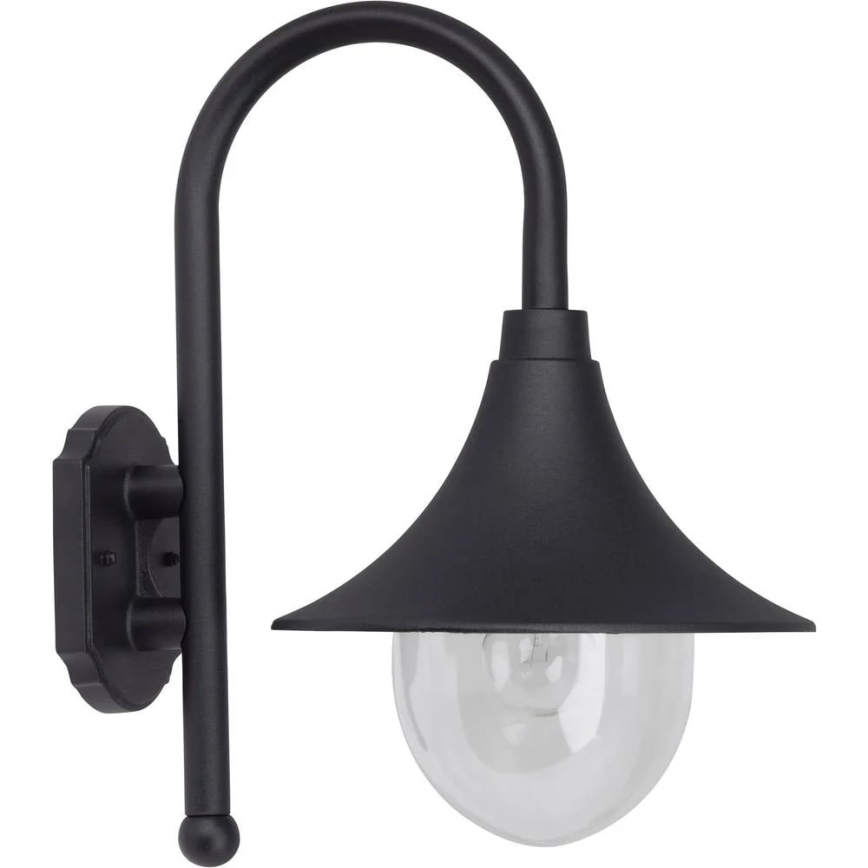 Brilliant - Applique murale extérieure BERNA 1xE27/60W/230V IP44 noir