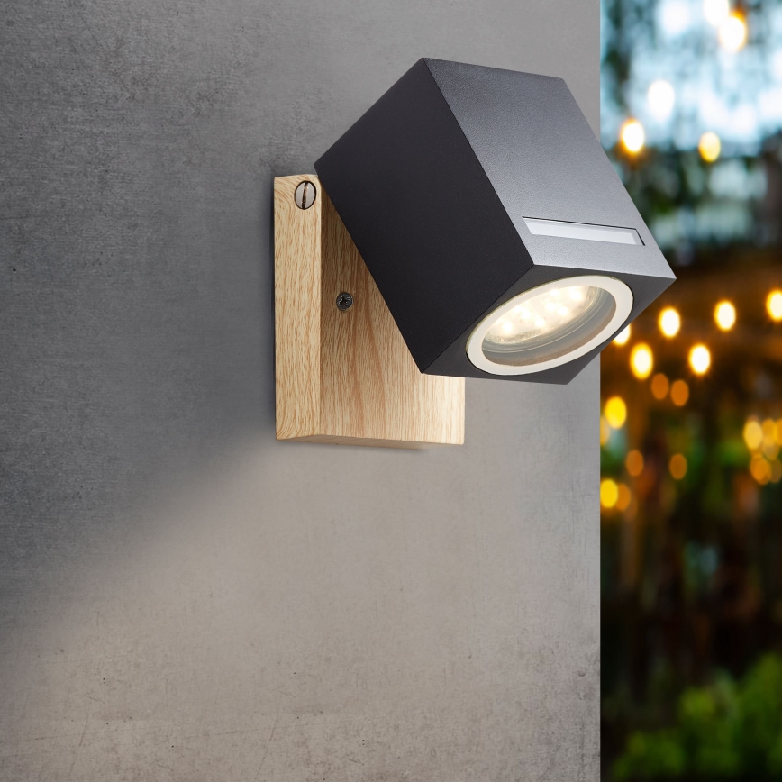 Brilliant - Applique murale extérieure GALENI 1xGU10/20W/230V IP44