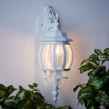 Brilliant - Applique murale extérieure ISTRIA 1xE27/60W/230V IP23 blanc