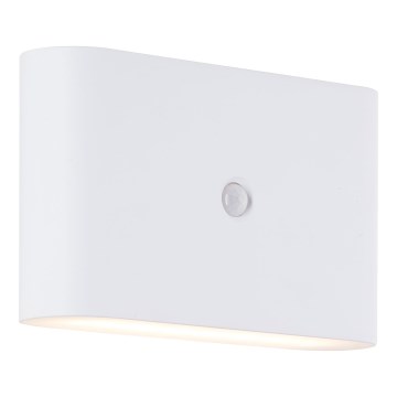 Brilliant - Applique murale extérieure rechargeable avec détecteur XINO LED/3W/5V IP44 blanc