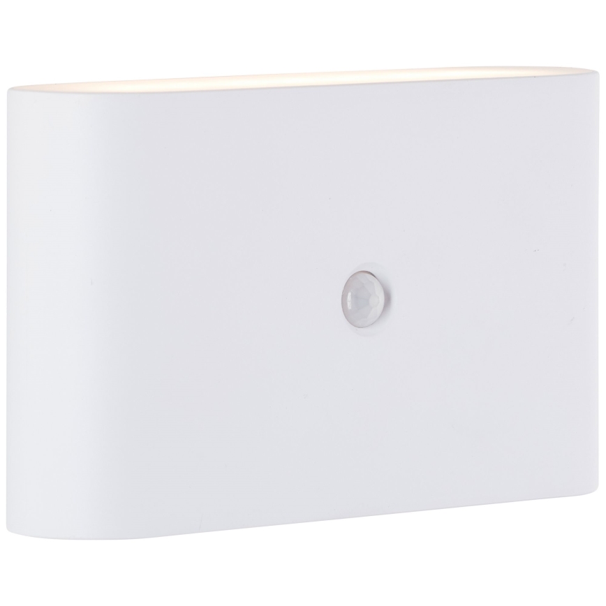 Brilliant - Applique murale extérieure rechargeable avec détecteur XINO LED/3W/5V IP44 blanc