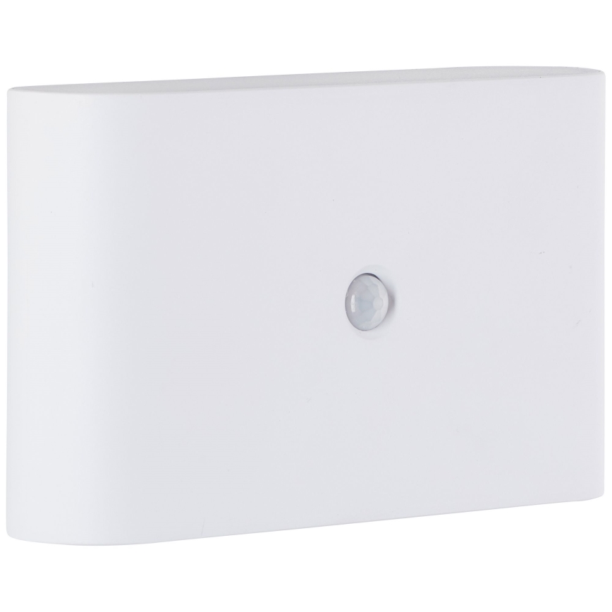 Brilliant - Applique murale extérieure rechargeable avec détecteur XINO LED/3W/5V IP44 blanc