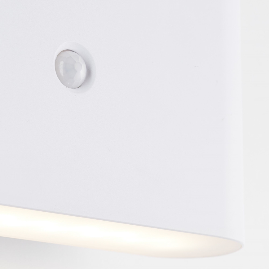 Brilliant - Applique murale extérieure rechargeable avec détecteur XINO LED/3W/5V IP44 blanc