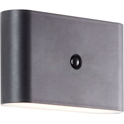 Brilliant - Applique murale extérieure rechargeable avec détecteur XINO LED/3W/5V IP44 noir
