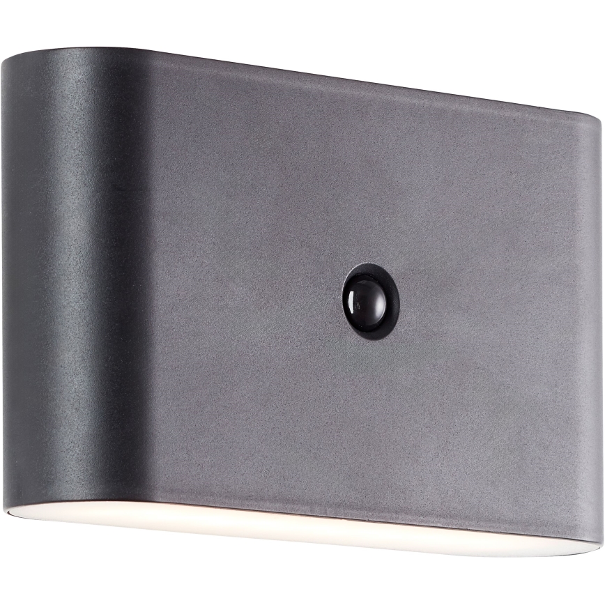 Brilliant - Applique murale extérieure rechargeable avec détecteur XINO LED/3W/5V IP44 noir