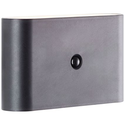 Brilliant - Applique murale extérieure rechargeable avec détecteur XINO LED/3W/5V IP44 noir