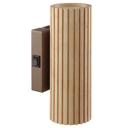 Brilliant - Applique murale LAKEWOOD 2xGU10/10W/230V marron