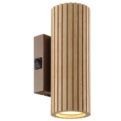 Brilliant - Applique murale LAKEWOOD 2xGU10/10W/230V marron