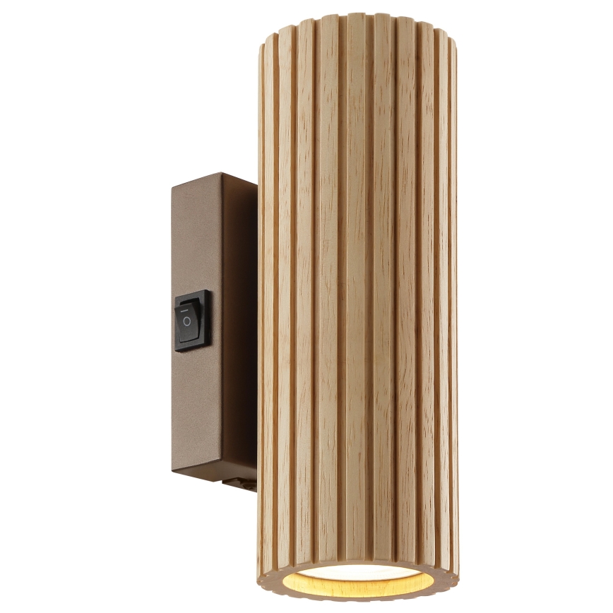 Brilliant - Applique murale LAKEWOOD 2xGU10/10W/230V marron