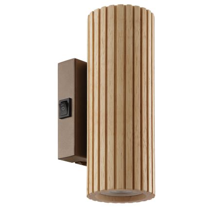 Brilliant - Applique murale LAKEWOOD 2xGU10/10W/230V marron