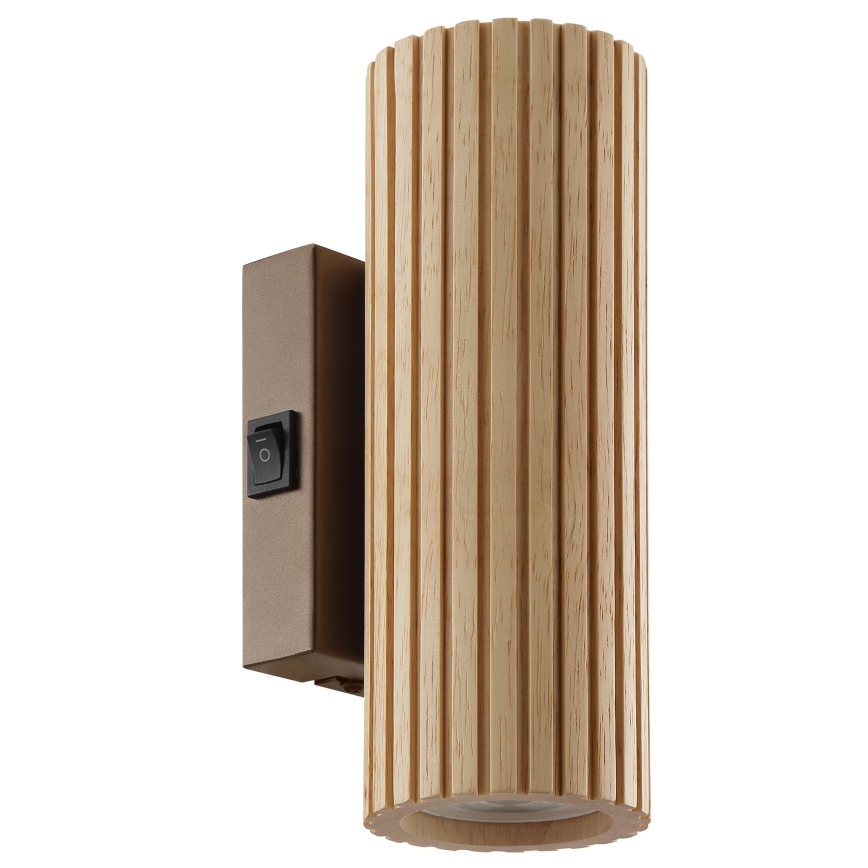 Brilliant - Applique murale LAKEWOOD 2xGU10/10W/230V marron