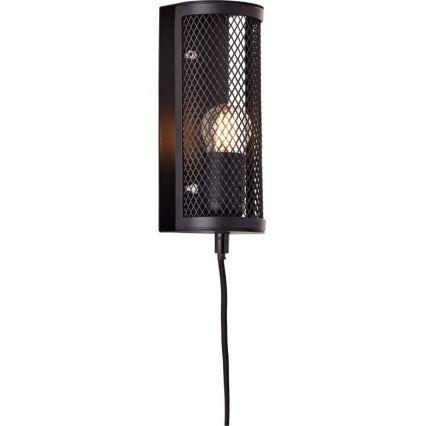 Brilliant - Applique murale MAZE 1xE27/40W/230V noir