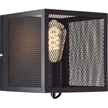 Brilliant - Applique murale MAZE 1xE27/40W/230V noir