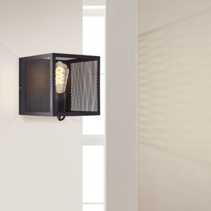 Brilliant - Applique murale MAZE 1xE27/40W/230V noir