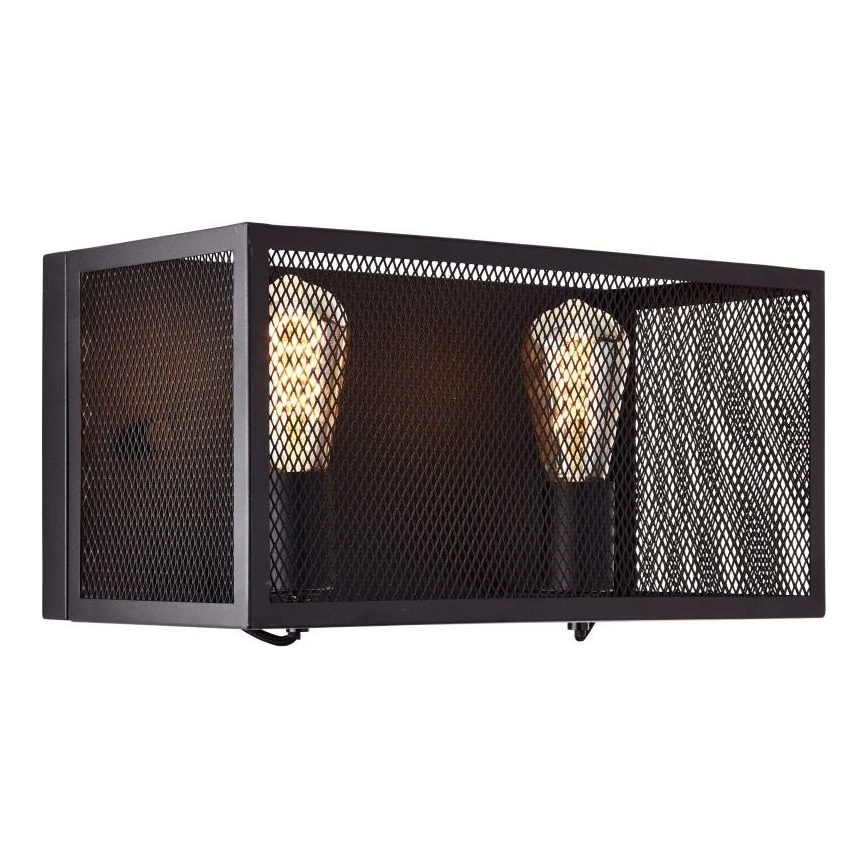 Brilliant - Applique murale MAZE 2xE27/40W/230V noir
