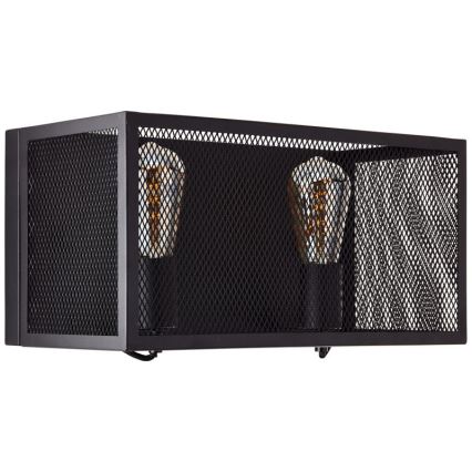 Brilliant - Applique murale MAZE 2xE27/40W/230V noir