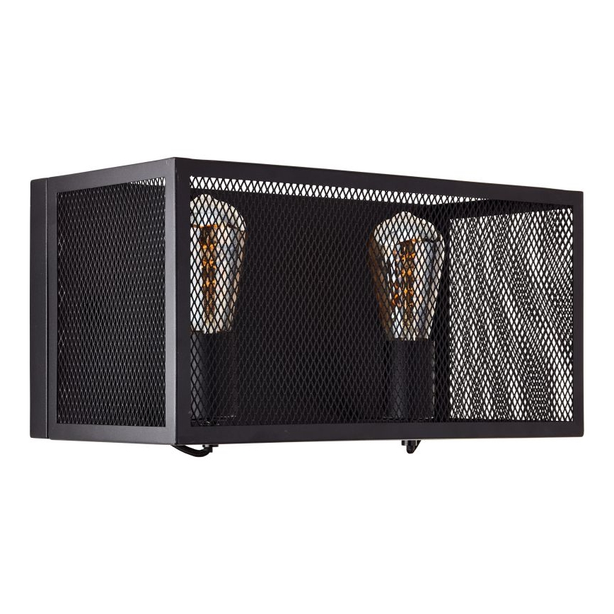 Brilliant - Applique murale MAZE 2xE27/40W/230V noir