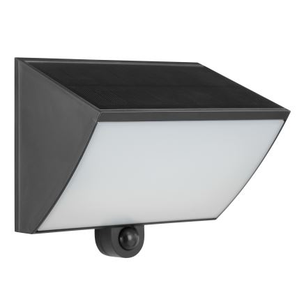 Brilliant - Applique murale solaire LED avec capteur SIERRA LED/6W/3,7V 2700/4000/6500K 2000 mAh IP54 noir