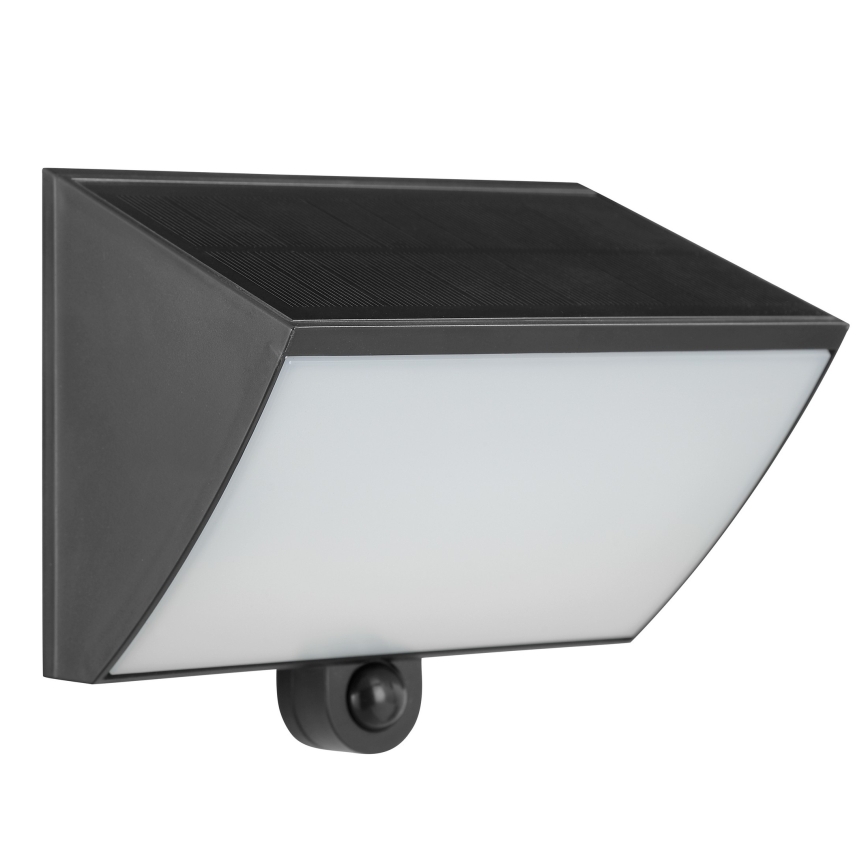 Brilliant - Applique murale solaire LED avec capteur SIERRA LED/6W/3,7V 2700/4000/6500K 2000 mAh IP54 noir