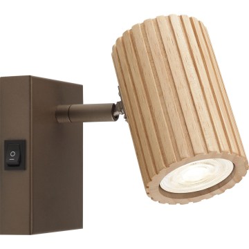 Brilliant - Applique murale spot LAKEWOOD 1xGU10/10W/230V marron