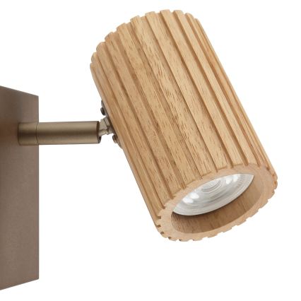 Brilliant - Applique murale spot LAKEWOOD 1xGU10/10W/230V marron
