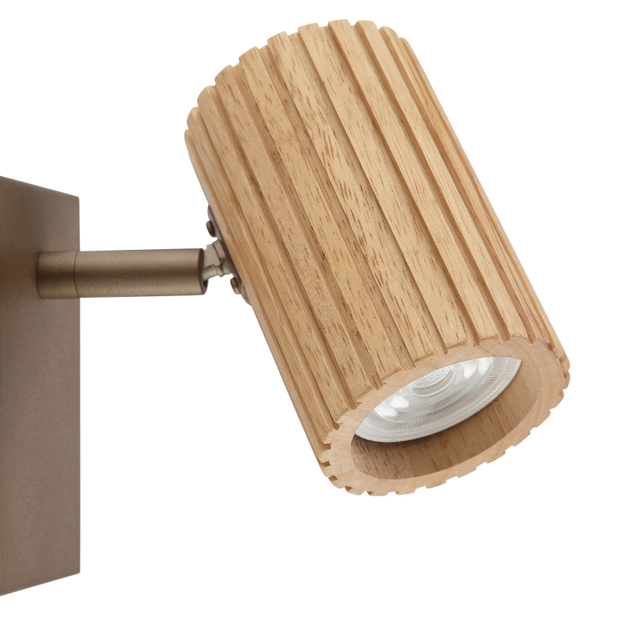 Brilliant - Applique murale spot LAKEWOOD 1xGU10/10W/230V marron