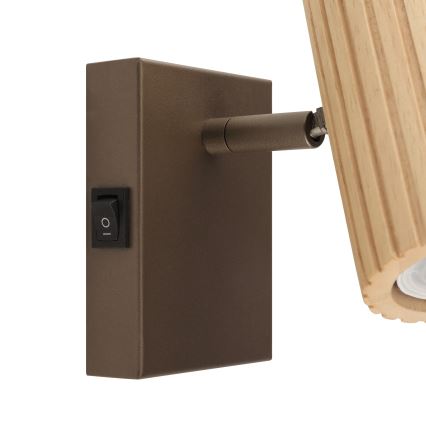 Brilliant - Applique murale spot LAKEWOOD 1xGU10/10W/230V marron